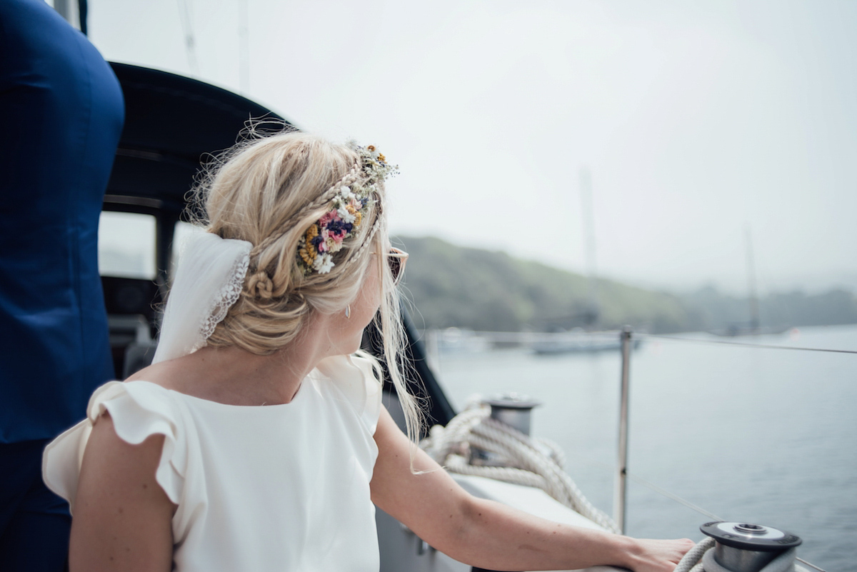 Mel wore two Belle & Bunty gowns for her English country garden wedding in Cornwall. Photography by Liberty Pearl.