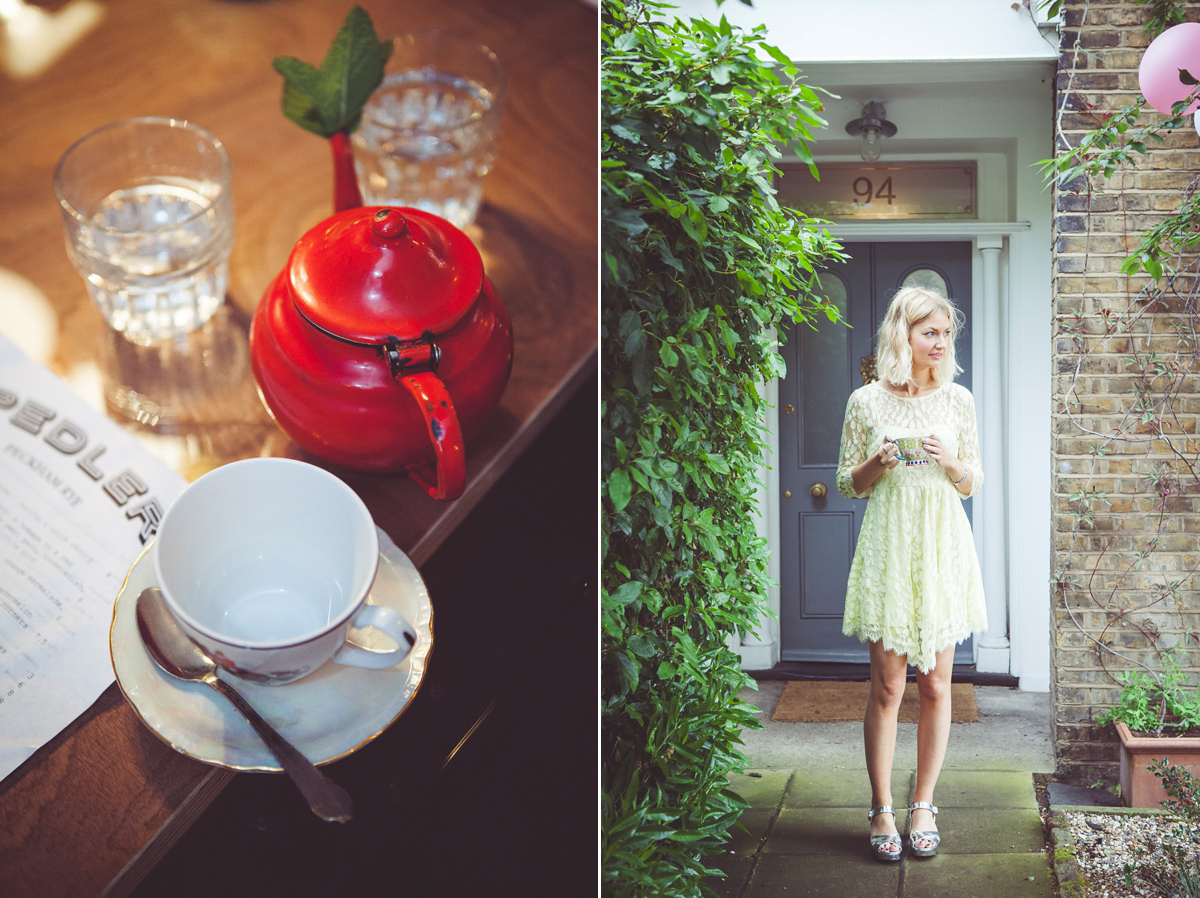 Holly wore a Grace Loves Lace gown for her modern wedding planned in just 2 weeks. The venue was The Asylum chapel in London. Photography by My Beautiful Bride.