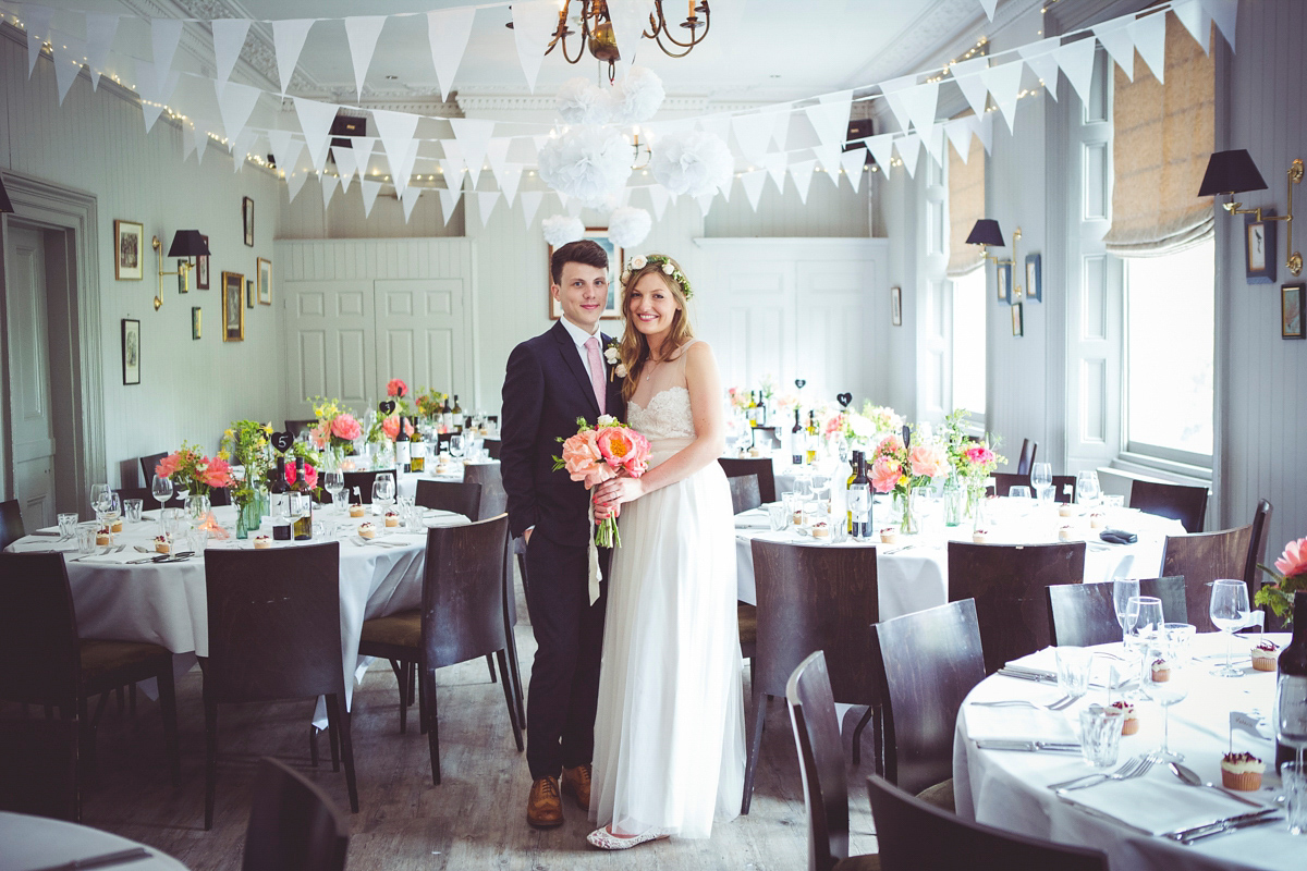 Holly wore a Grace Loves Lace gown for her modern wedding planned in just 2 weeks. The venue was The Asylum chapel in London. Photography by My Beautiful Bride.