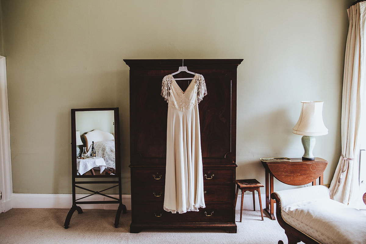 Emily wore Tilly by Jenny Packham for her woodland folklore inspired Summer wedding at Pennard House in Somerset. Captured by Frankee Victoria Photography.