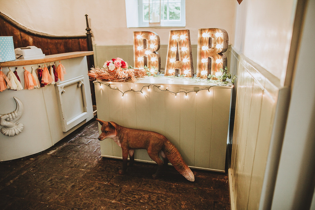 Emily wore Tilly by Jenny Packham for her woodland folklore inspired Summer wedding at Pennard House in Somerset. Captured by Frankee Victoria Photography.