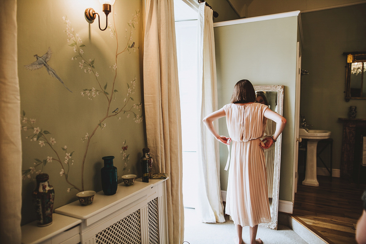 Emily wore Tilly by Jenny Packham for her woodland folklore inspired Summer wedding at Pennard House in Somerset. Captured by Frankee Victoria Photography.