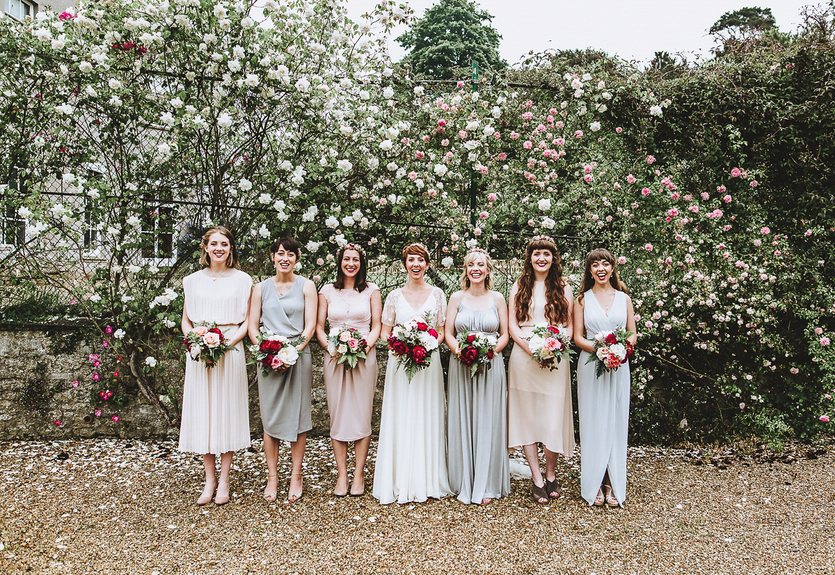 Emily wore Tilly by Jenny Packham for her woodland folklore inspired Summer wedding at Pennard House in Somerset. Captured by Frankee Victoria Photography.