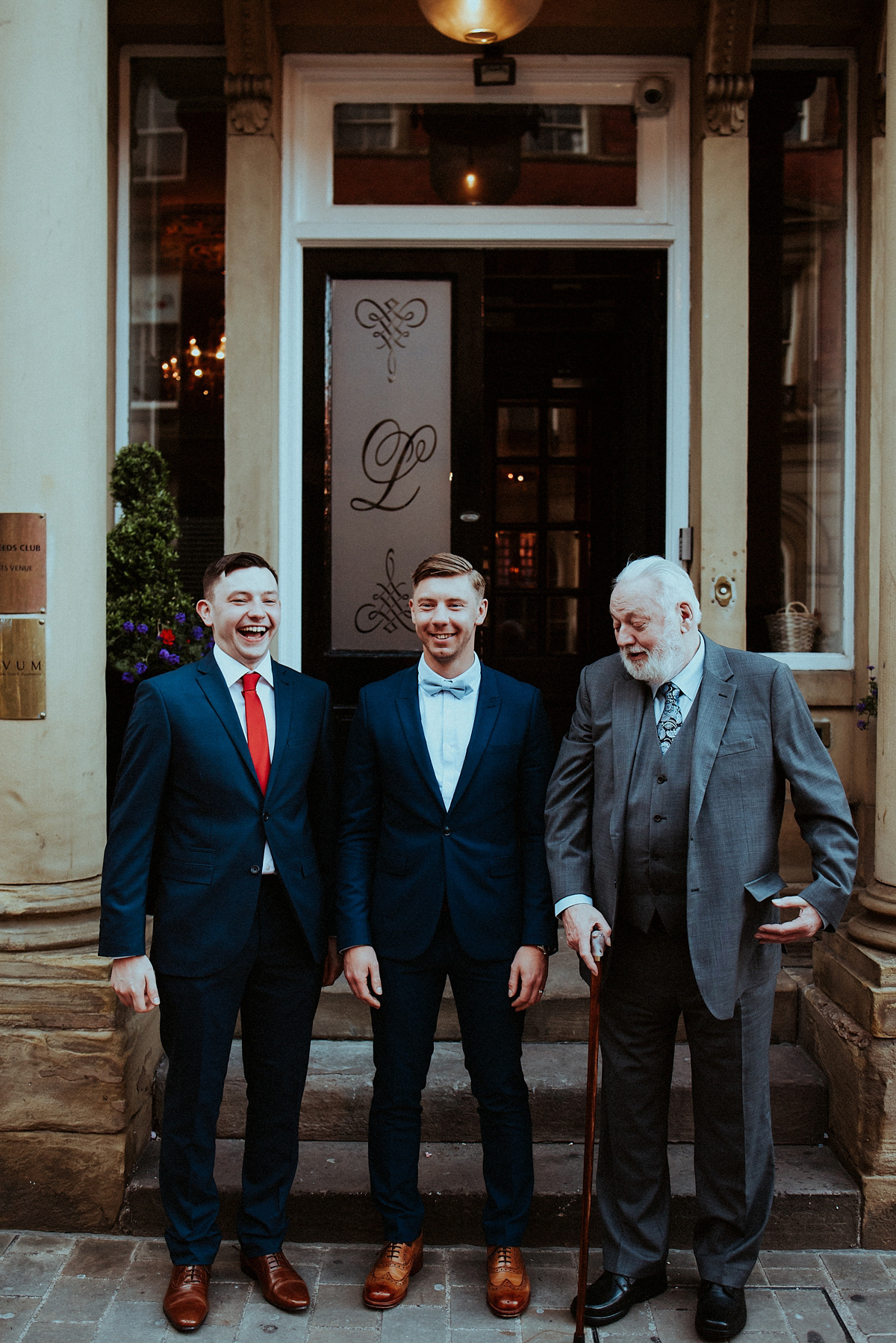 Bride Amy wore a Grace Loves Lace gown for her chic, city wedding in Leeds. Photography by Shutter Go Click.