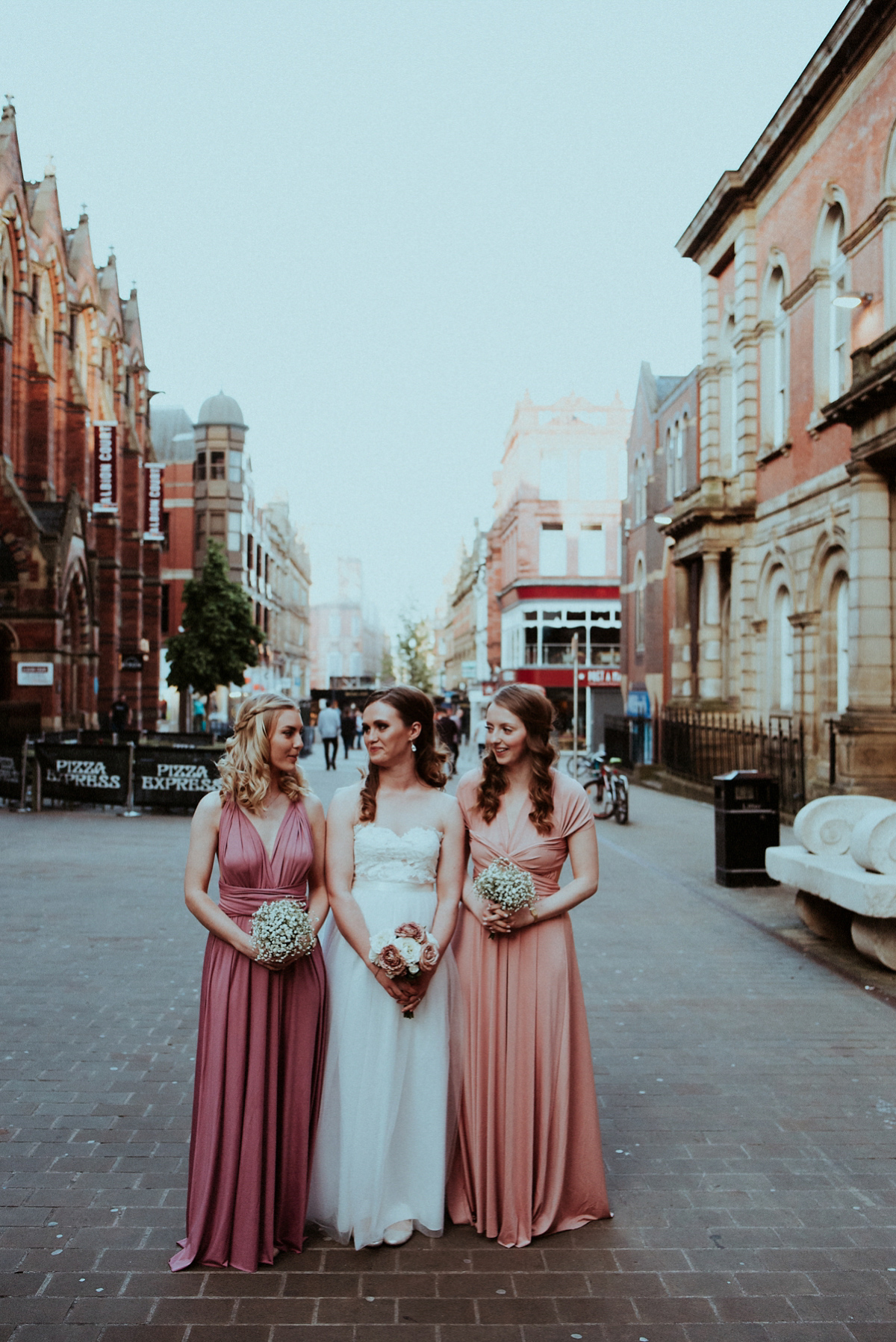 Bride Amy wore a Grace Loves Lace gown for her chic, city wedding in Leeds. Photography by Shutter Go Click.
