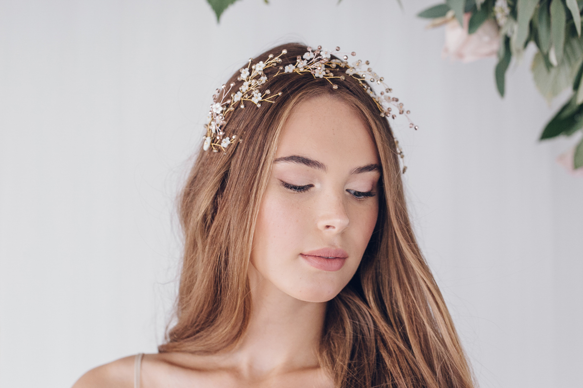 Wild Rose - The luxurious 2017 bridal accessories collection of hair vines, headpieces and hair pins, by Debbie Carlisle.