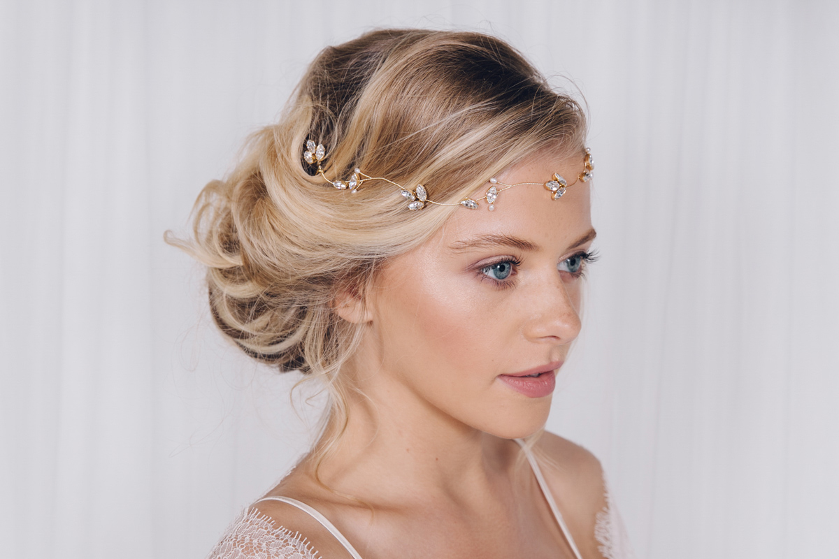 Wild Rose - The luxurious 2017 bridal accessories collection of hair vines, headpieces and hair pins, by Debbie Carlisle.