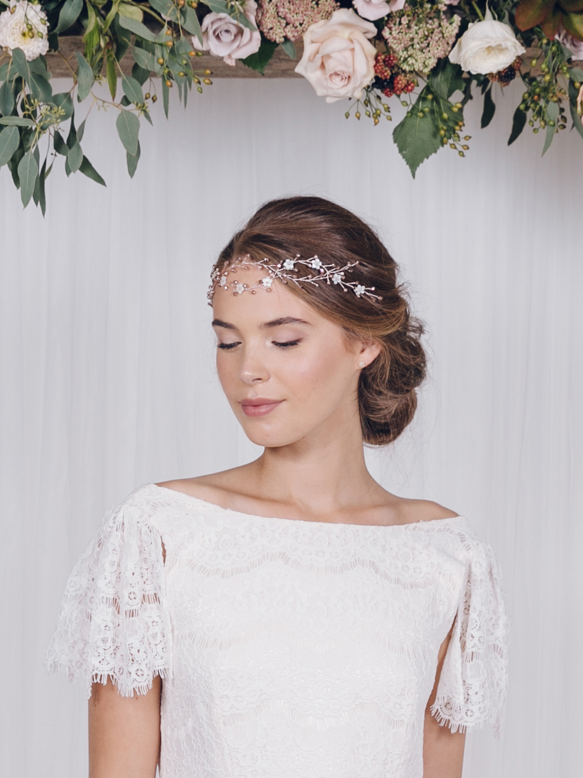 Wild Rose - The luxurious 2017 bridal accessories collection of hair vines, headpieces and hair pins, by Debbie Carlisle.