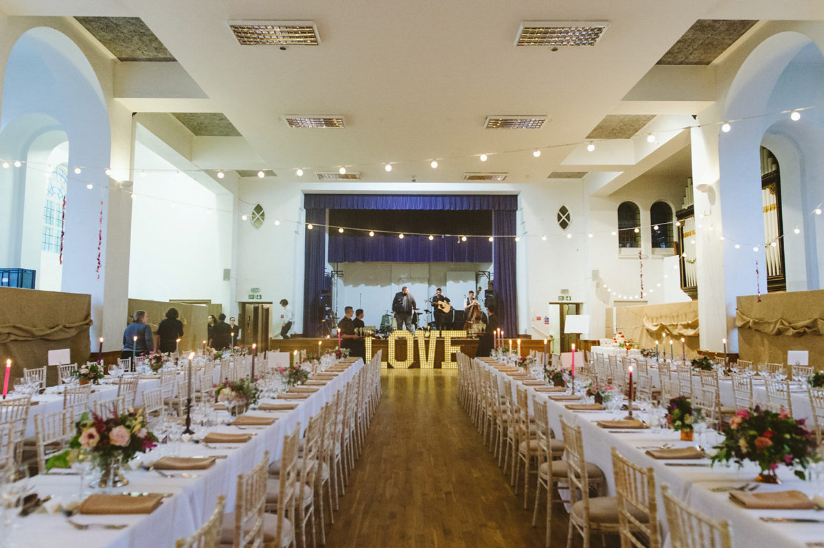 Lovely bride Claire wore a 1930's vintage wedding gown for her eco friendly and ethical wedding in London. Captured by Babb Photography.