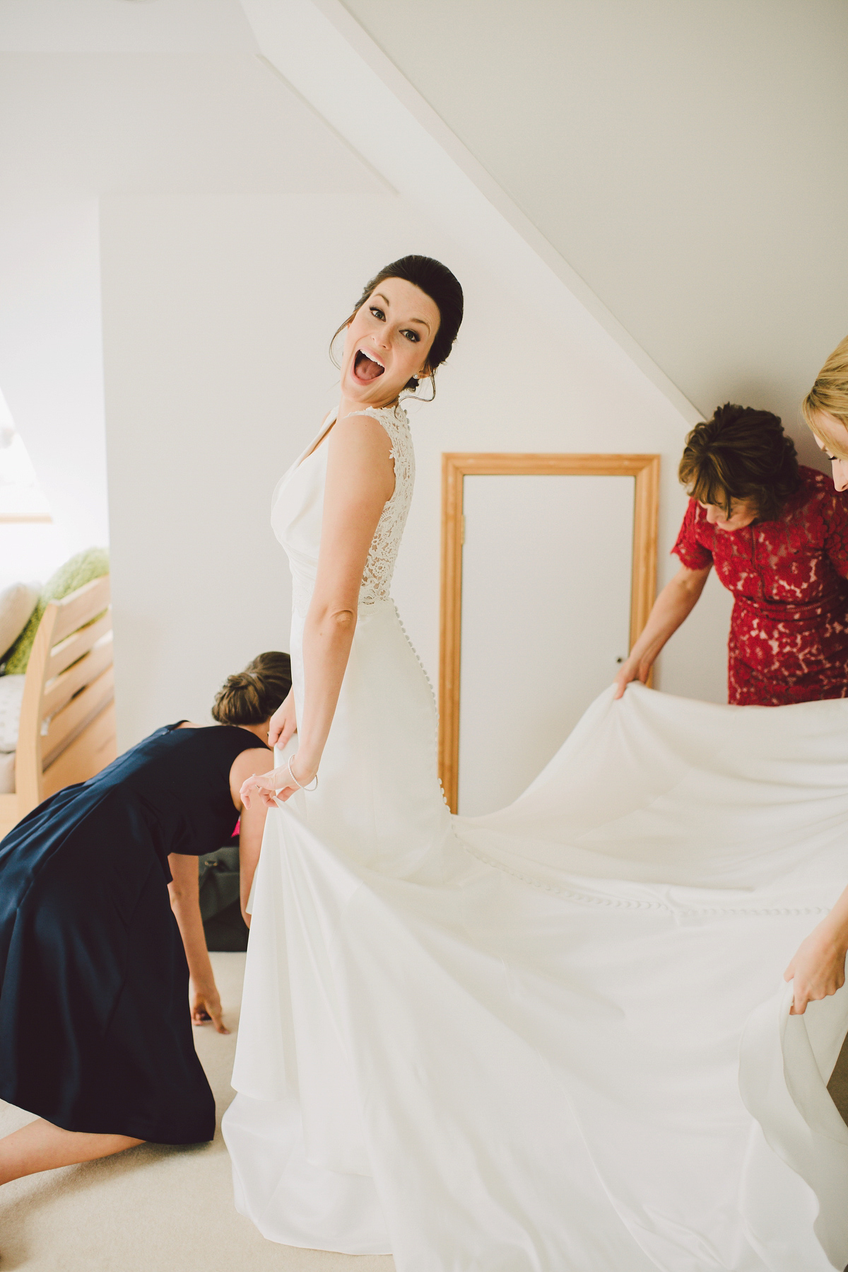 Bride Nina wore a Sincerity gown for her rustic and handmade Spring country barn wedding. Photography by Roberta Matis. Bride Nina wore a Sincerity gown for her rustic and handmade Spring country barn wedding. Photography by Roberta Matis.