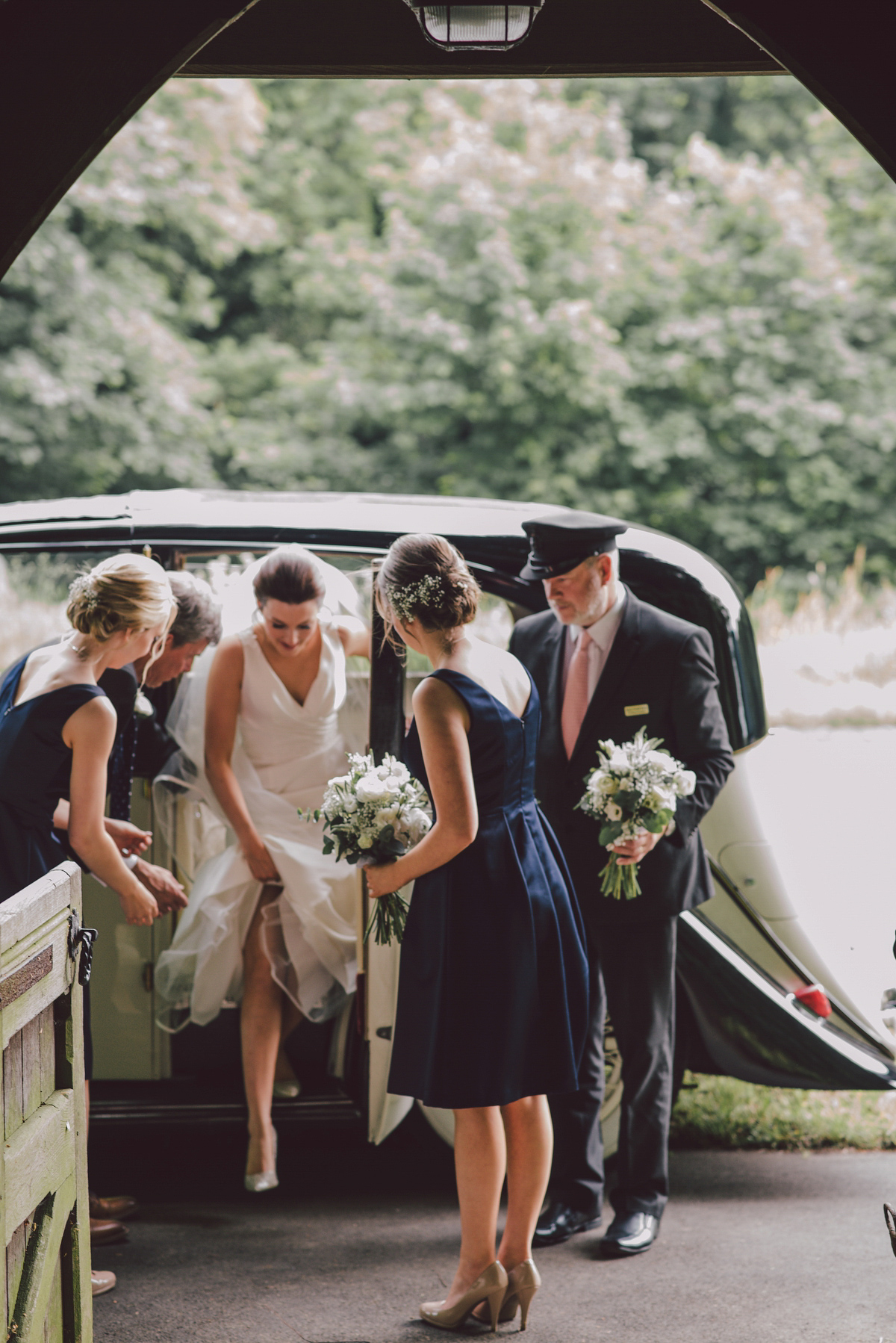 Bride Nina wore a Sincerity gown for her rustic and handmade Spring country barn wedding. Photography by Roberta Matis. Bride Nina wore a Sincerity gown for her rustic and handmade Spring country barn wedding. Photography by Roberta Matis.