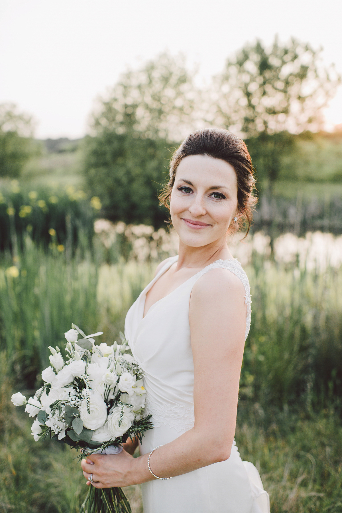 Bride Nina wore a Sincerity gown for her rustic and handmade Spring country barn wedding. Photography by Roberta Matis. Bride Nina wore a Sincerity gown for her rustic and handmade Spring country barn wedding. Photography by Roberta Matis.