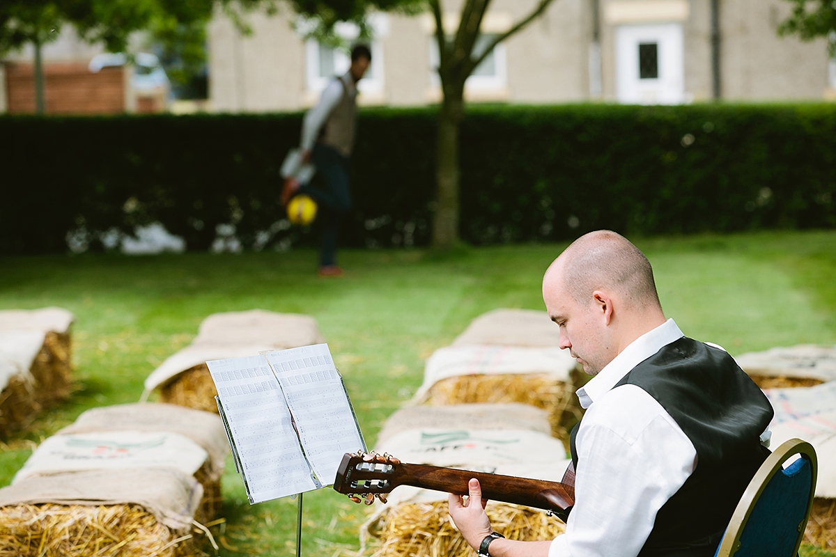 A 1940's vintage dress for a rustic, vegan, village hall wedding.