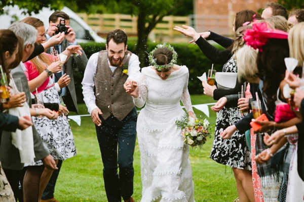 A 1940’s dress and Vegan Feast for a Humanist Village Hall Wedding