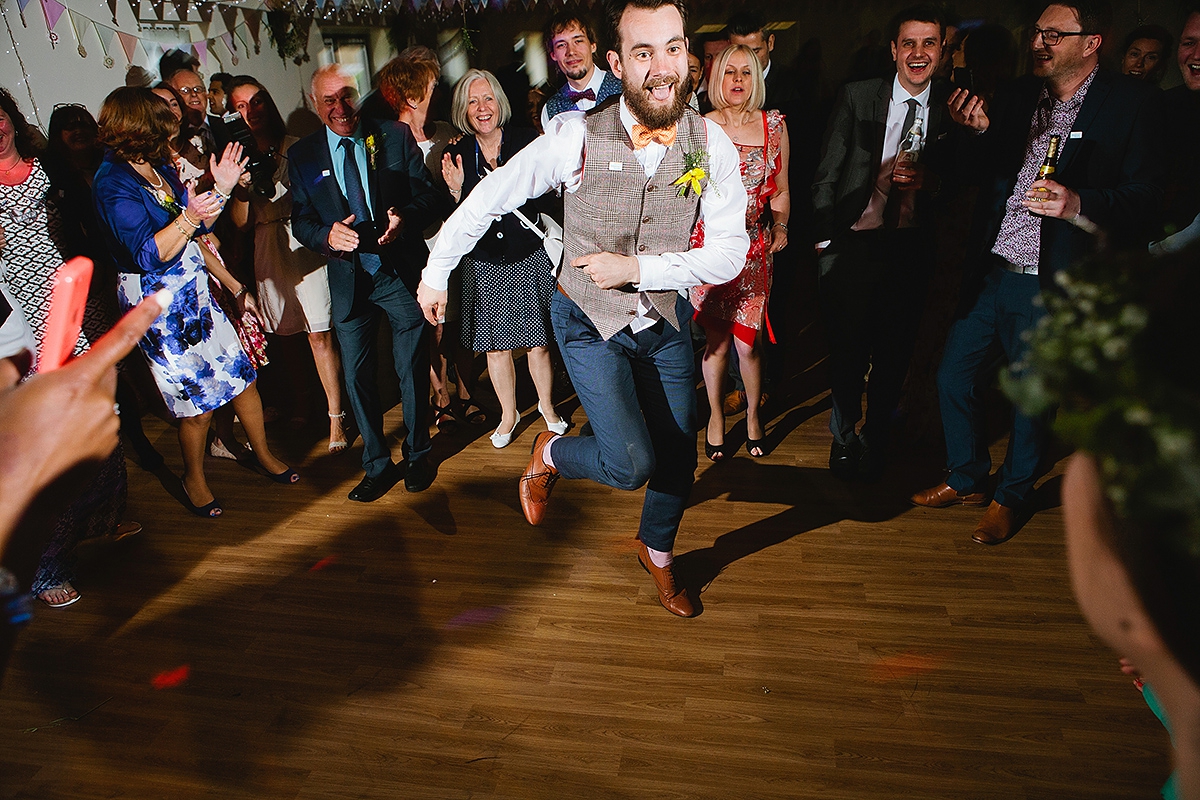 A 1940's vintage dress for a rustic, vegan, village hall wedding.