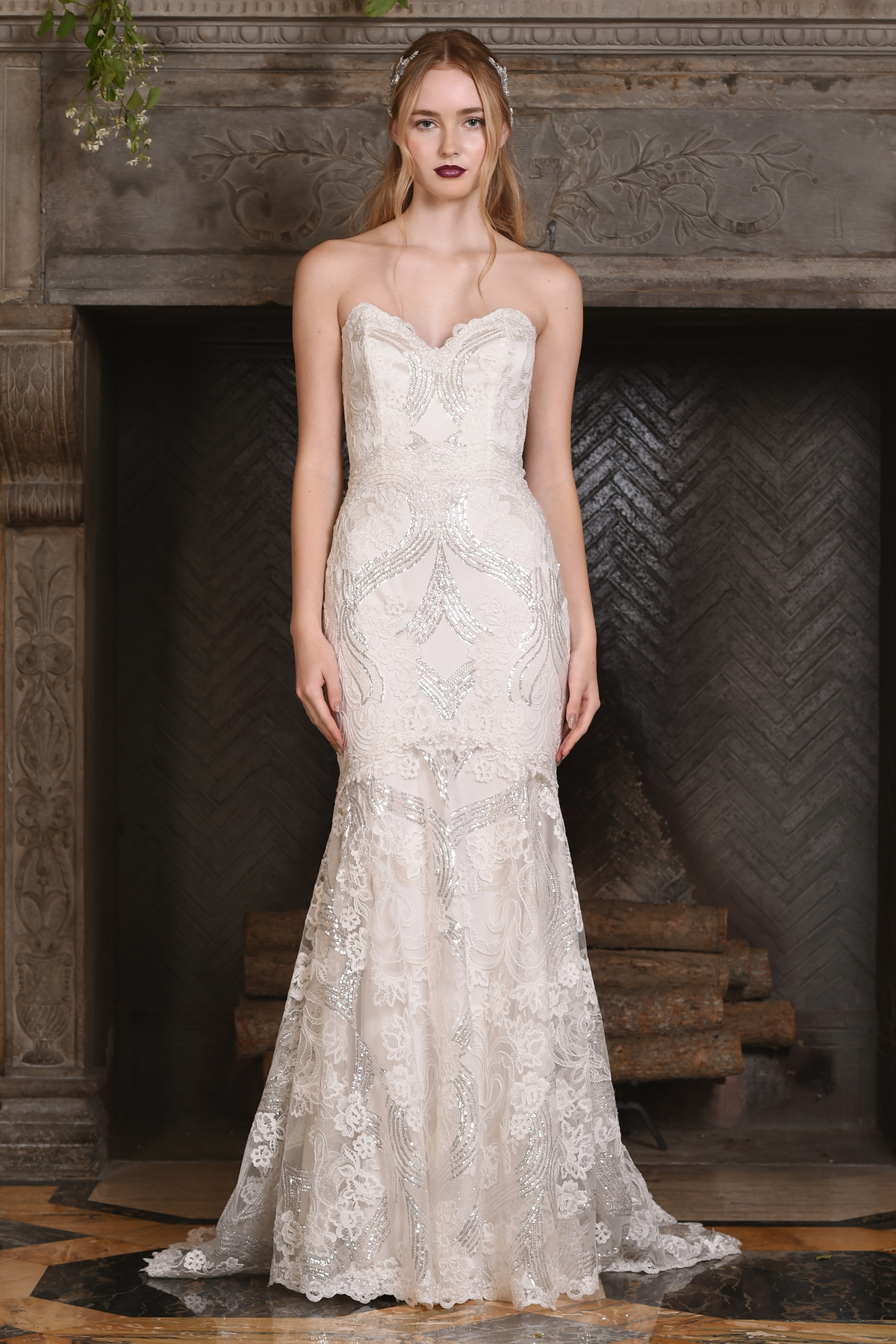 The Celeste gown, from Claire Pettibone's 'The Four Seasons' bridal couture collection for 2017.