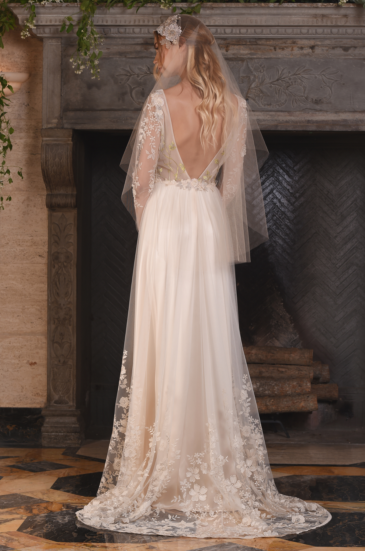 The Primavera gown, from Claire Pettibone's 'The Four Seasons' bridal couture collection for 2017.