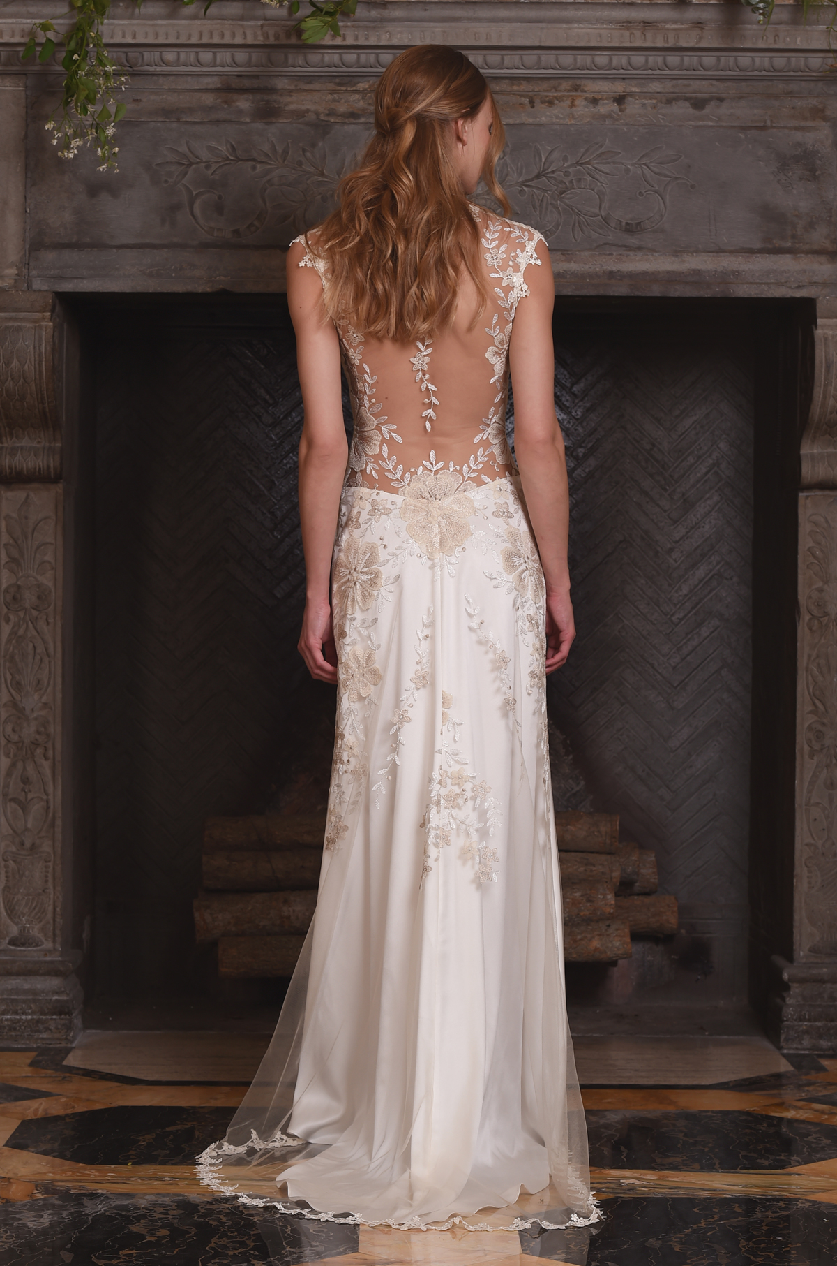 The April gown, from Claire Pettibone's 'The Four Seasons' bridal couture collection for 2017.