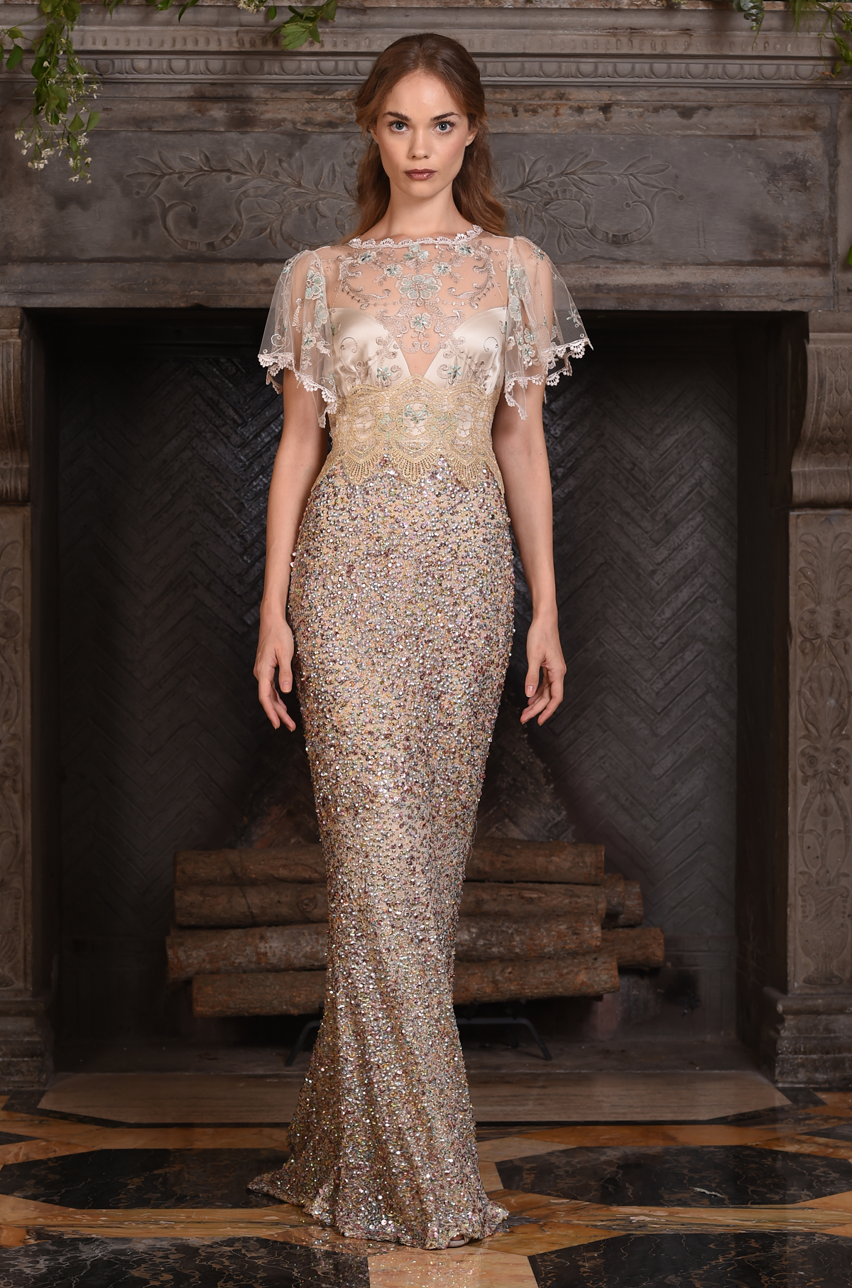 The Zodiac gown, from Claire Pettibone's 'The Four Seasons' bridal couture collection for 2017.