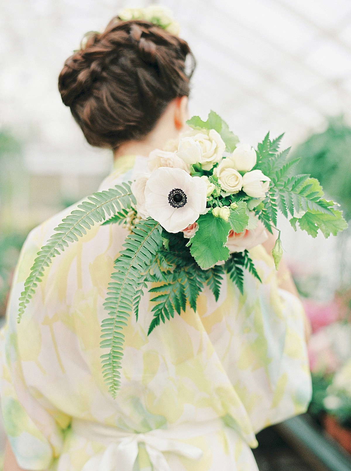 Leafy green, gold and ‘elegant luxe’ inspiration for brides. Shoot styling + concept by The Wedding Bazaar, film photography by Georgina Harrison.