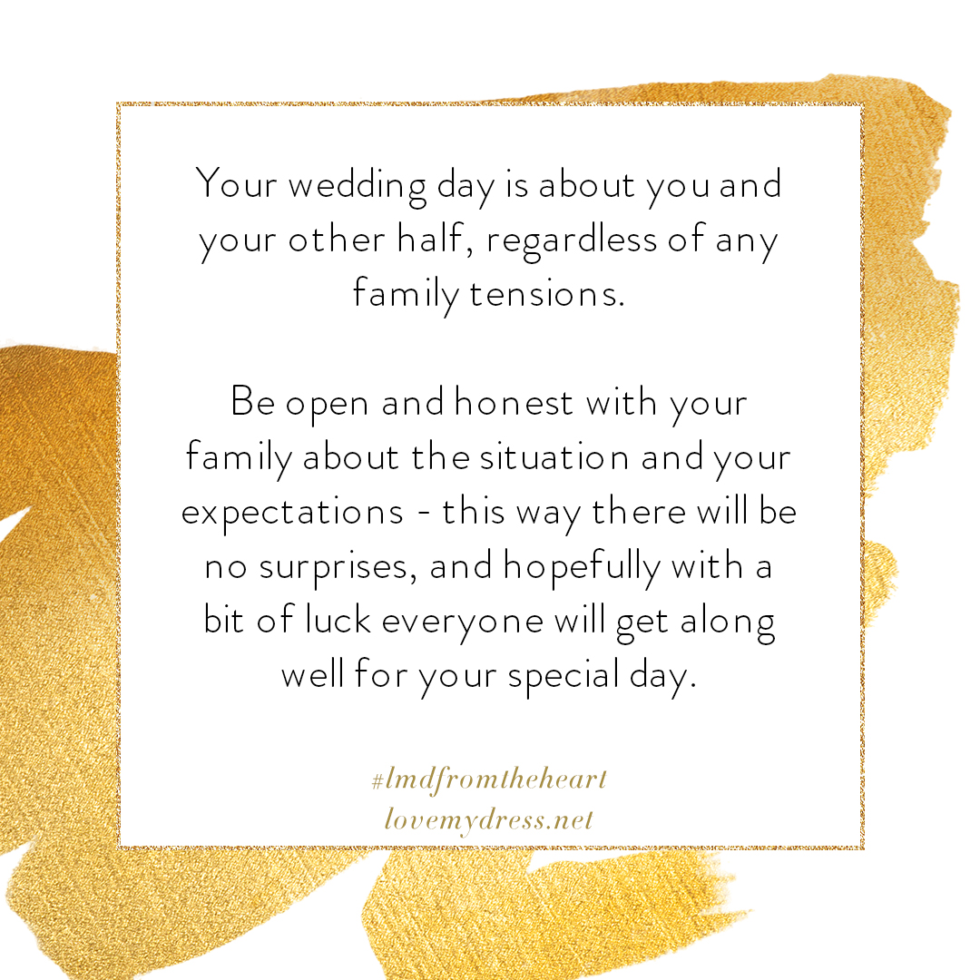 From The Heart: The 'Parent Trap': dealing with divorce at your wedding