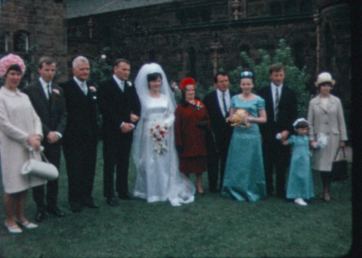 Stills from a super8 wedding film from 1966.