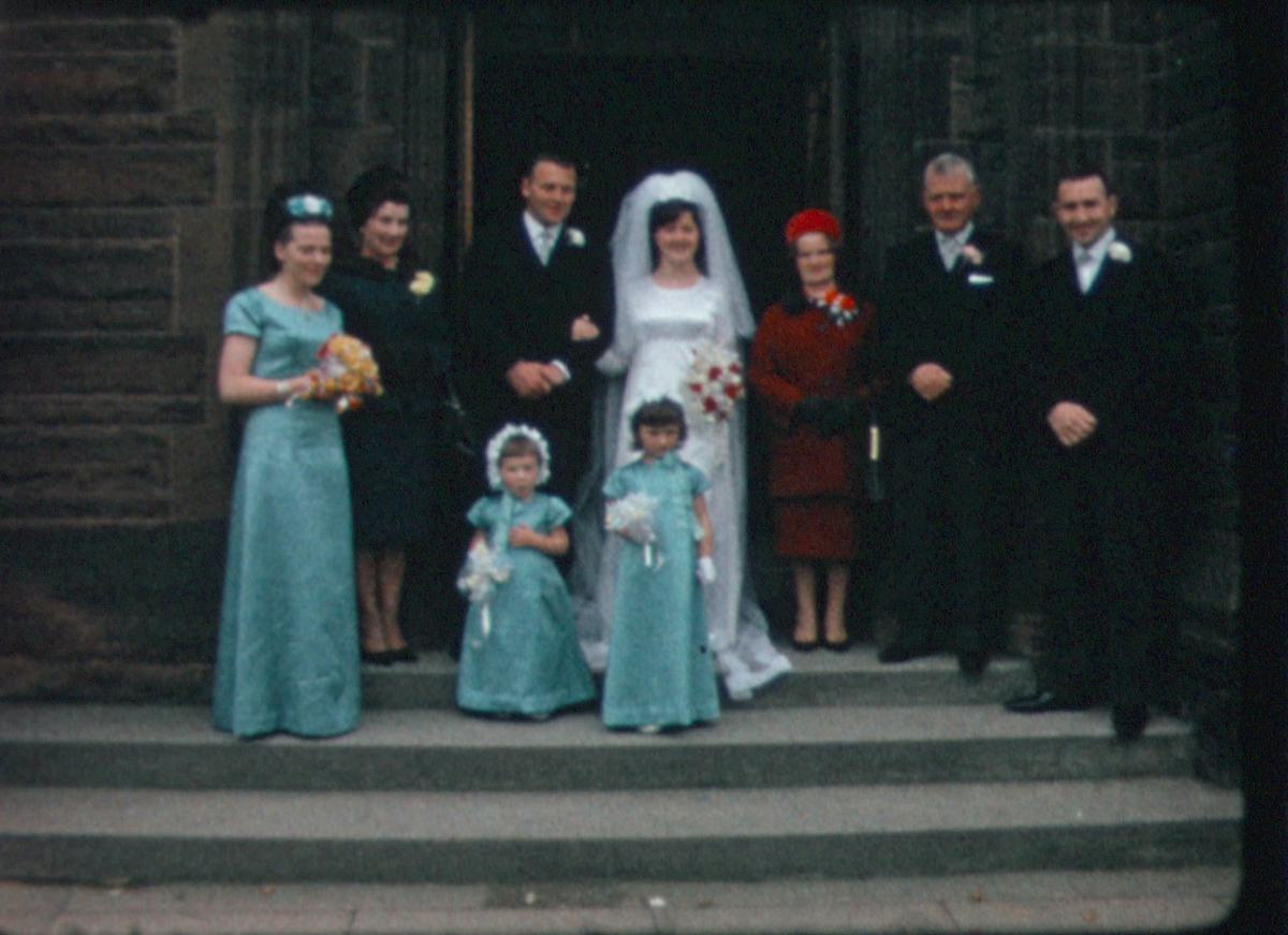 Stills from a super8 wedding film from 1966.