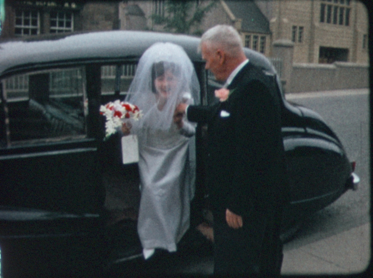 Stills from a super8 wedding film from 1966.