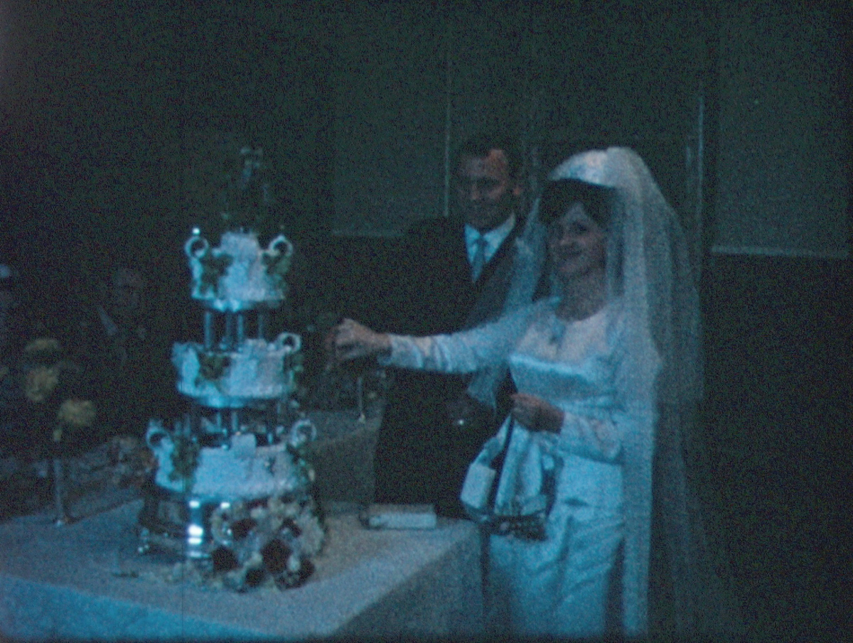 Stills from a super8 wedding film from 1966.