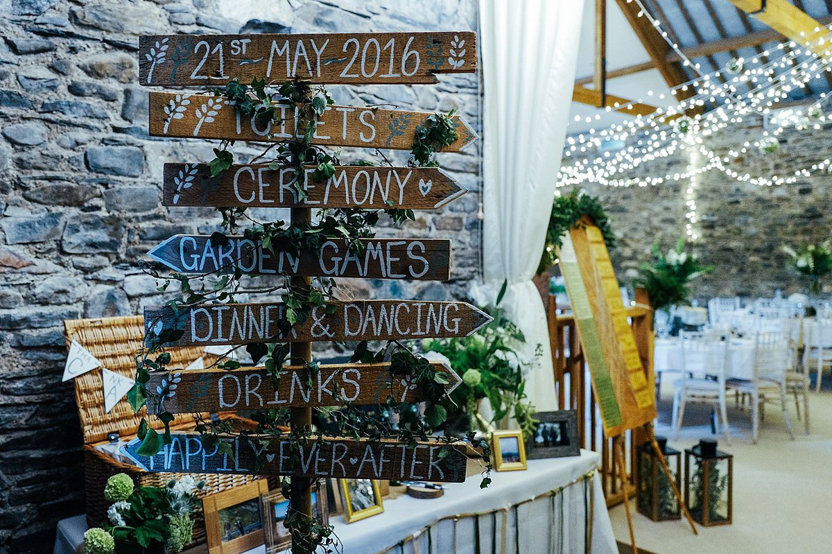 Beautiful bride Clare wore the Mariposa gown by Claire Pettibone for her laid back, fun and elegant Lake District Wedding. Photography by Lisa Aldersley.