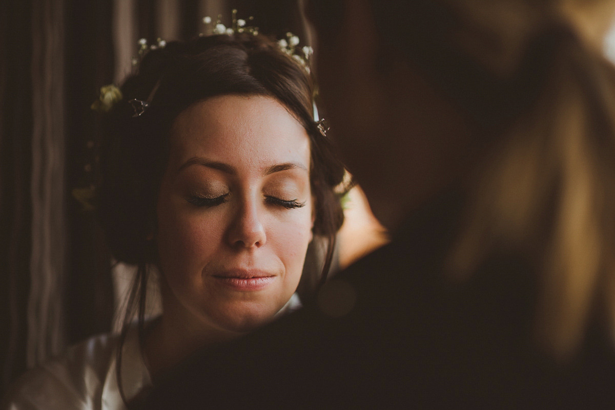 Bride Jade wore a Maggie Sottero gown for her romantic and elegant country house spring time wedding. Photography by Alexa Penberthy.