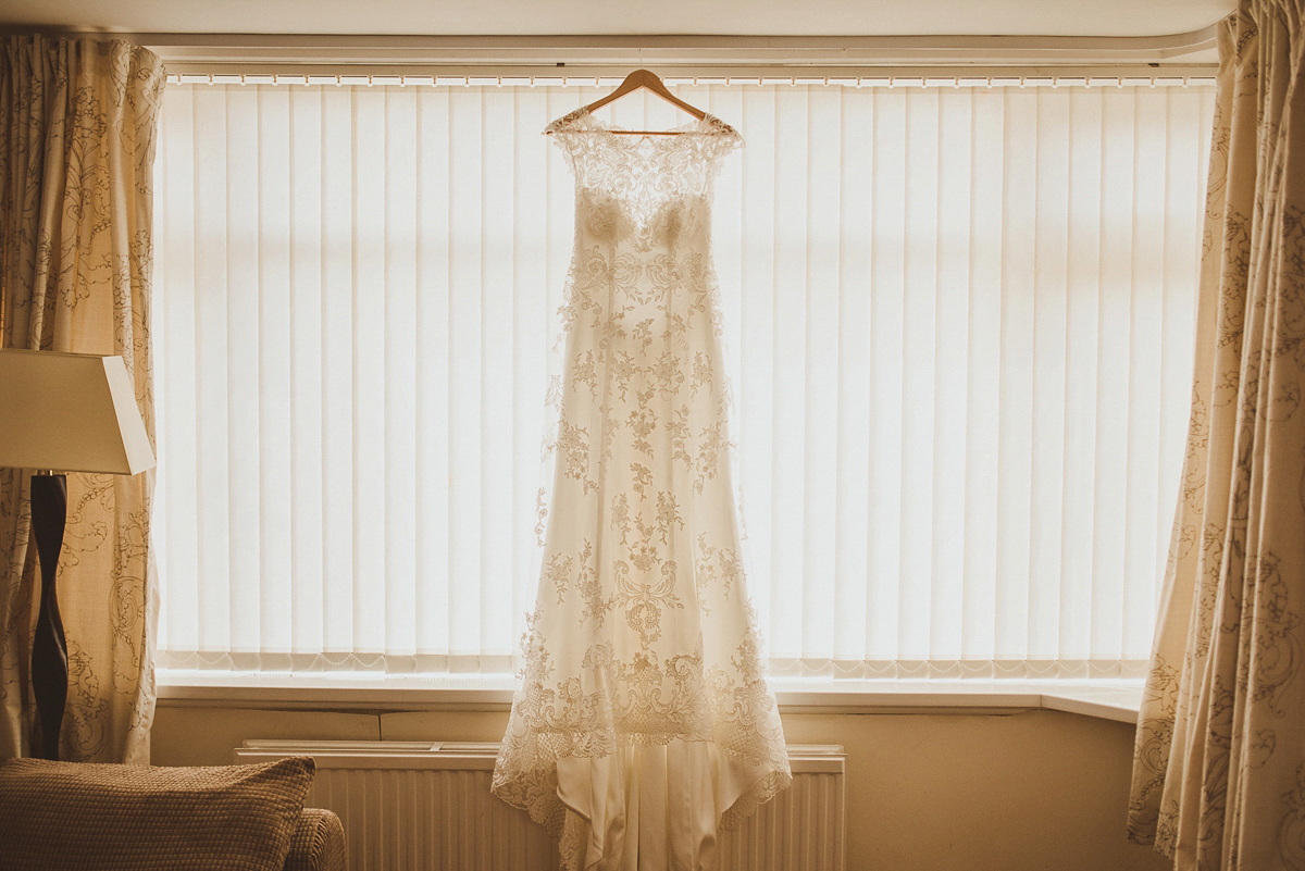 Bride Jade wore a Maggie Sottero gown for her romantic and elegant country house spring time wedding. Photography by Alexa Penberthy.