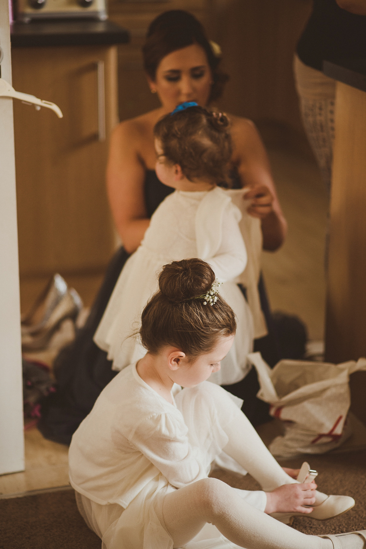 Bride Jade wore a Maggie Sottero gown for her romantic and elegant country house spring time wedding. Photography by Alexa Penberthy.