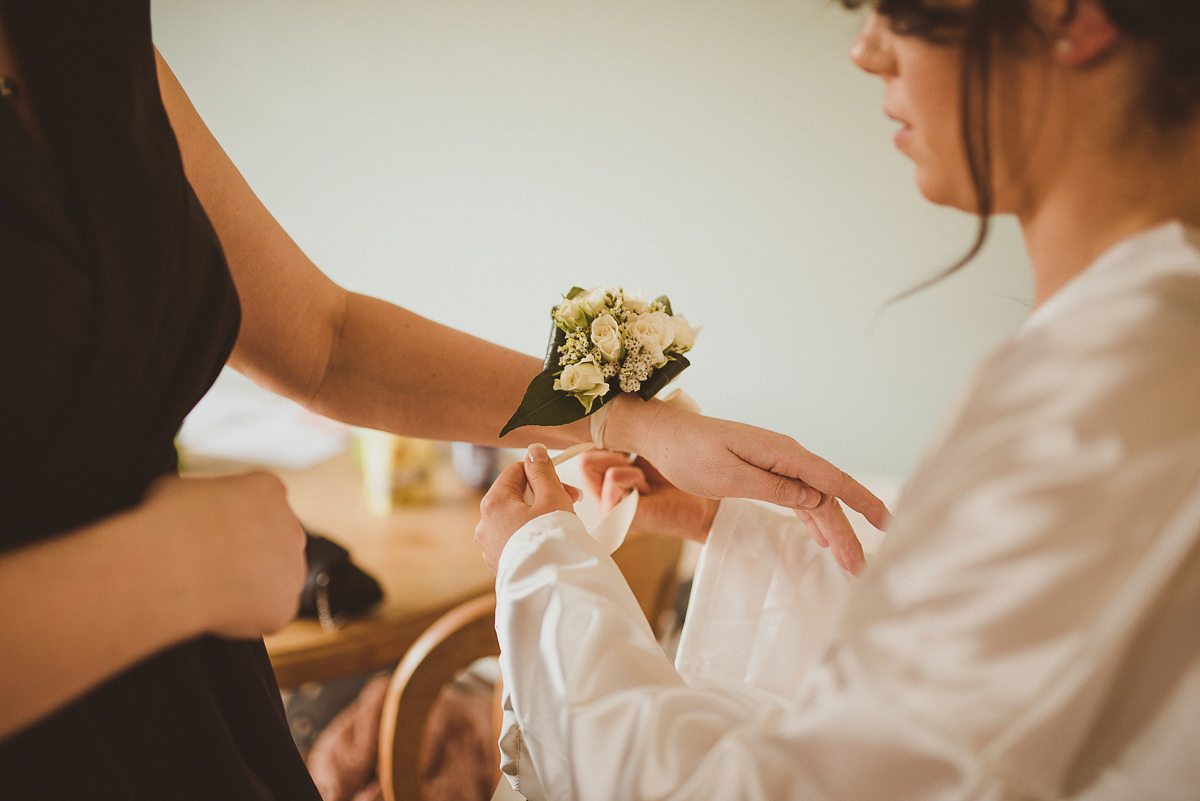 Bride Jade wore a Maggie Sottero gown for her romantic and elegant country house spring time wedding. Photography by Alexa Penberthy.