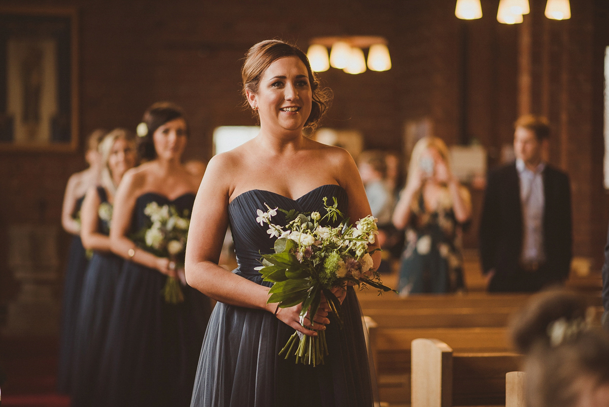 Bride Jade wore a Maggie Sottero gown for her romantic and elegant country house spring time wedding. Photography by Alexa Penberthy.