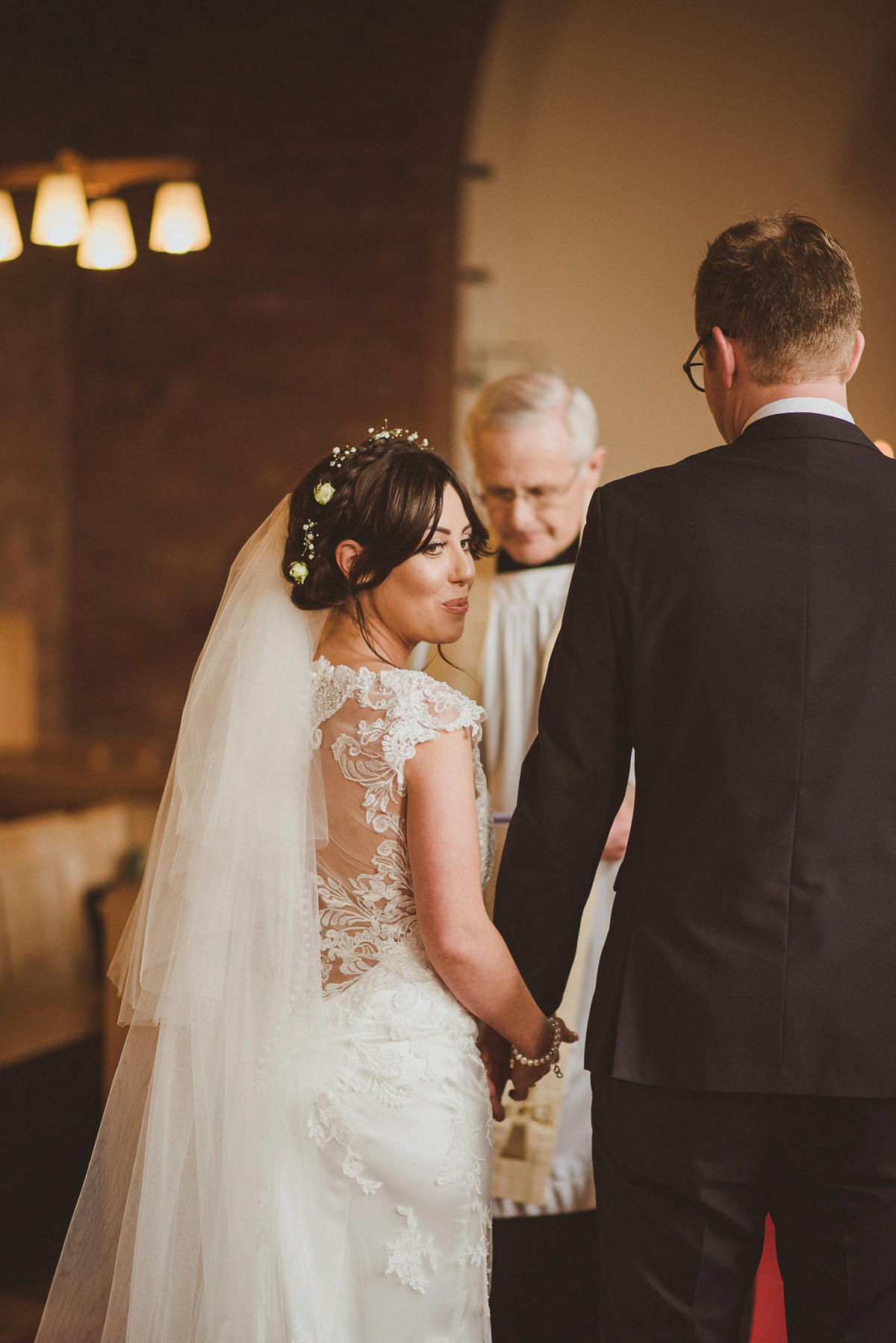 Bride Jade wore a Maggie Sottero gown for her romantic and elegant country house spring time wedding. Photography by Alexa Penberthy.