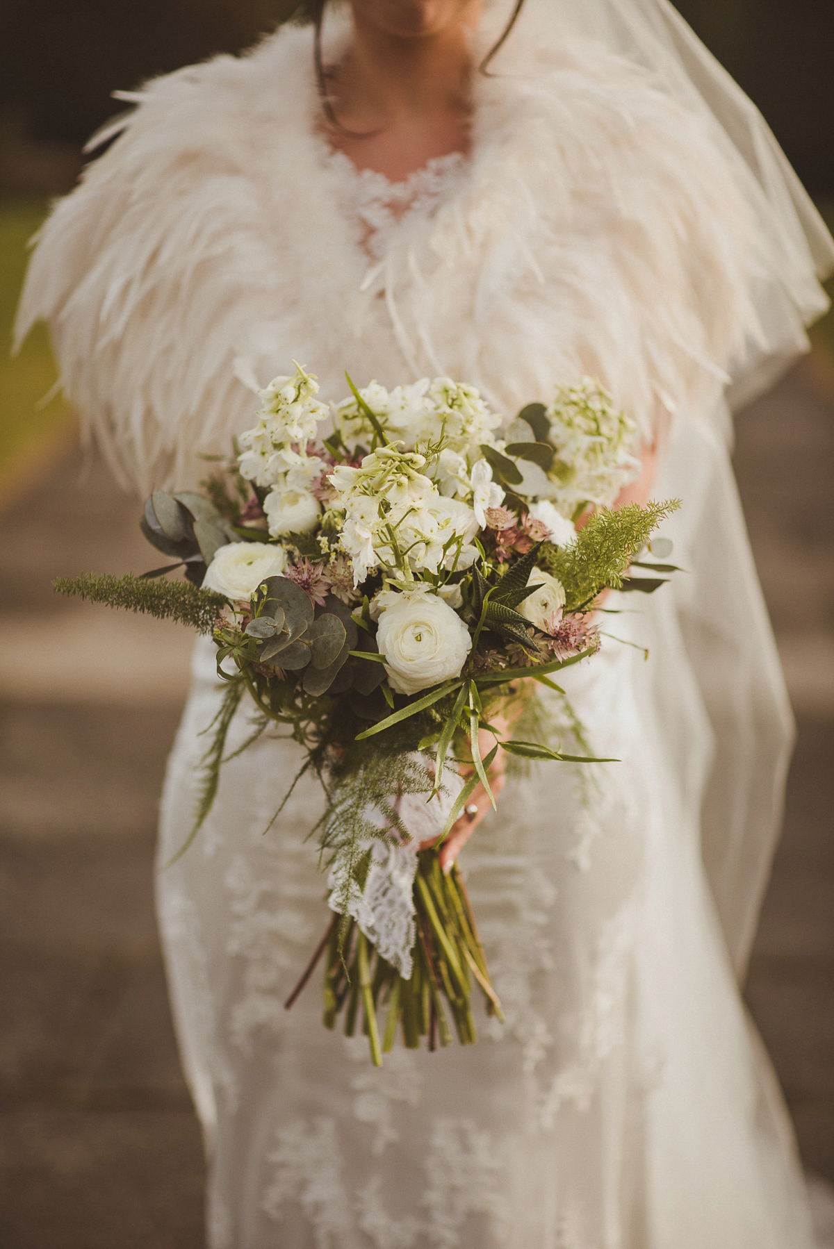 Bride Jade wore a Maggie Sottero gown for her romantic and elegant country house spring time wedding. Photography by Alexa Penberthy.