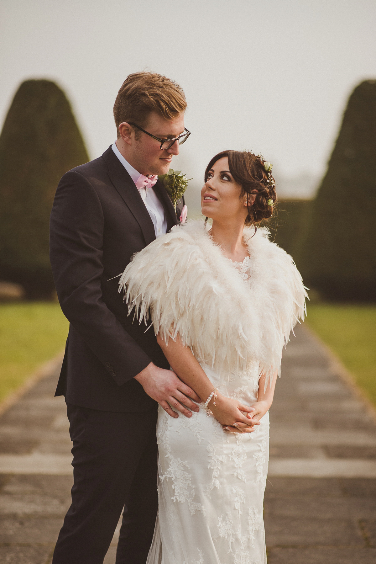 Bride Jade wore a Maggie Sottero gown for her romantic and elegant country house spring time wedding. Photography by Alexa Penberthy.