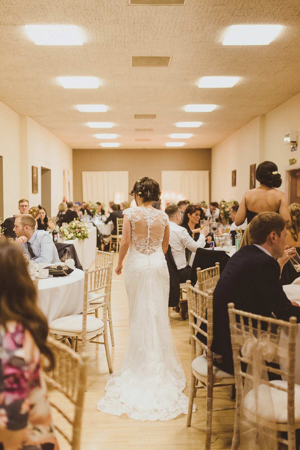 Bride Jade wore a Maggie Sottero gown for her romantic and elegant country house spring time wedding. Photography by Alexa Penberthy.