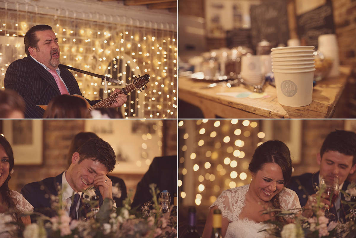 Florist Joanne of Joanne Truby Floral Design wore Stewart Parvin to marry her beau Steve by the sea in Whitstable. Photography by Rebecca Douglas.