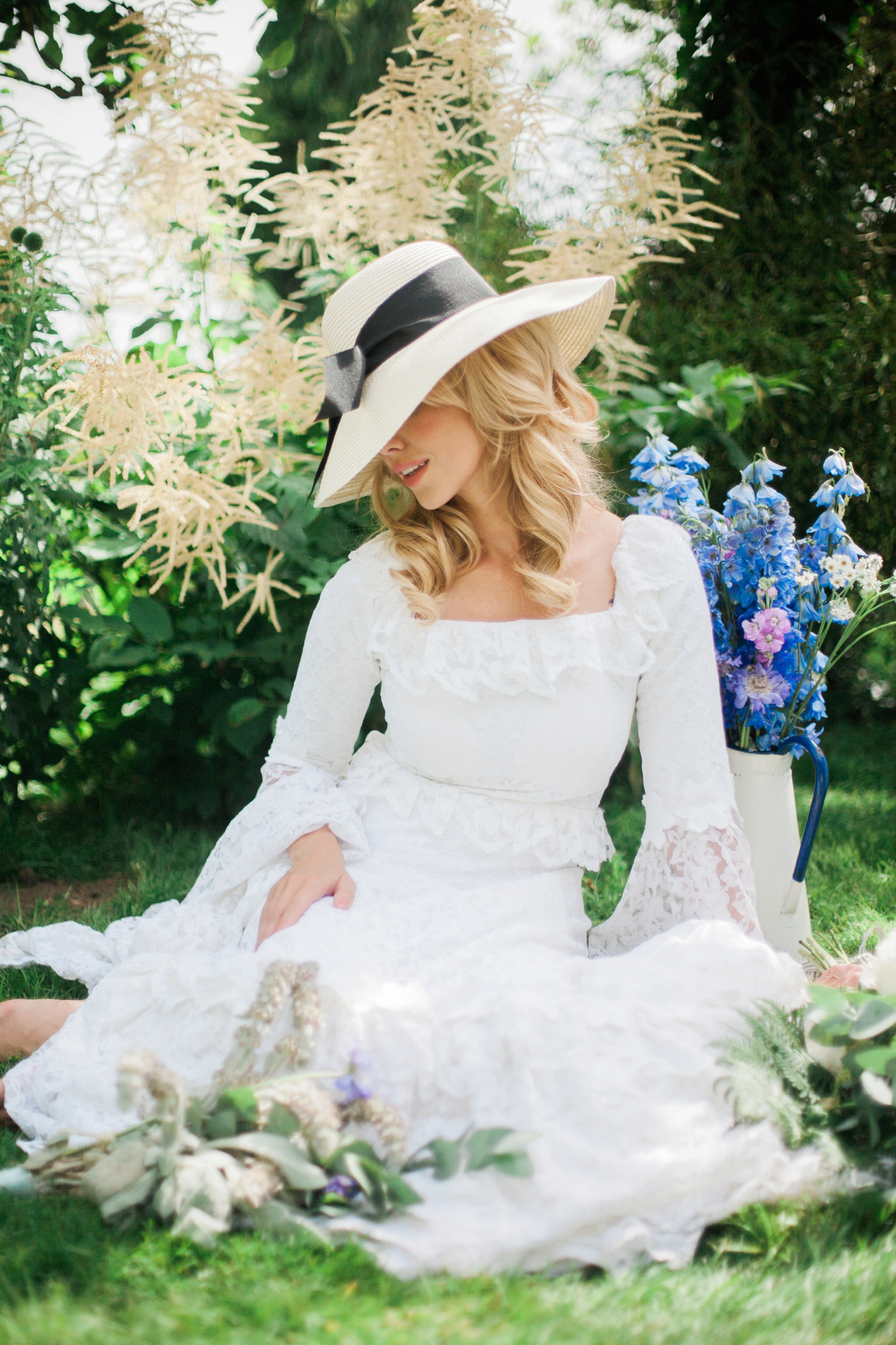 1960's and 1970's Bardot inspired bridal chic. Photography by Bardot Weddings.