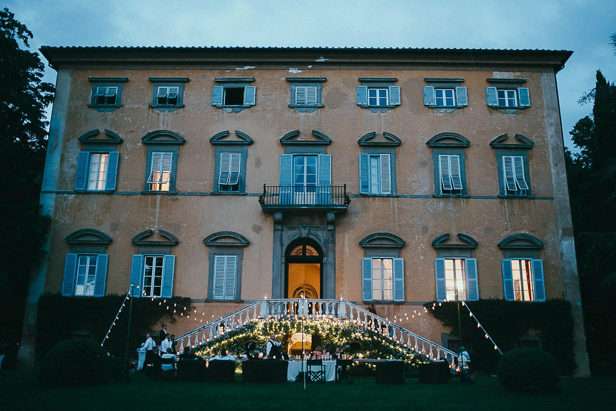 Rebecca wore bridal separates by Rime Arodaky for her glamorous Italian wedding. Images by Lato Photography.