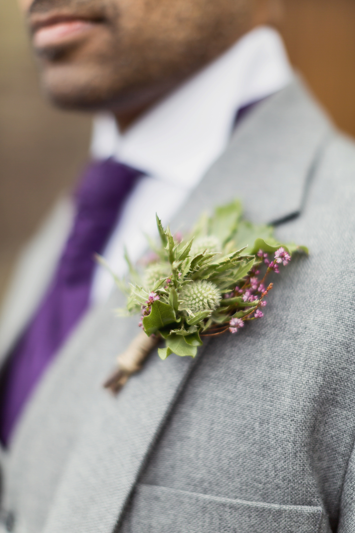 Bride Lisa wore a Claire Pettibone gown for her ethereal, elegant, rustic and vintage inspired wedding at Rowallan Castle in Scotland, Photography by Craig & Eva Sanders.