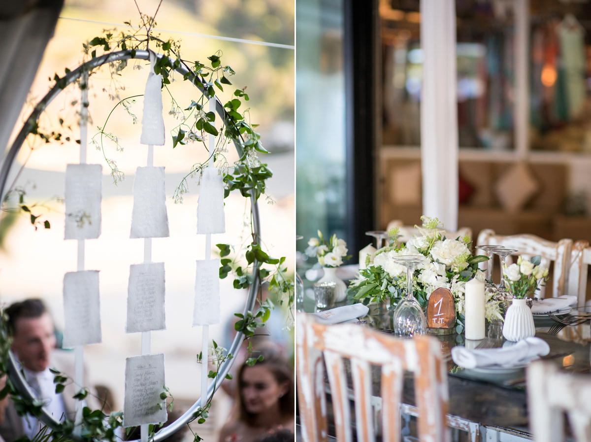 Leanne wore the Cleopatra gown by Amanda Wakeley for her spiritual and nature inspired wedding on the shores of Ibiza. Photography by Gypsy Westwood.