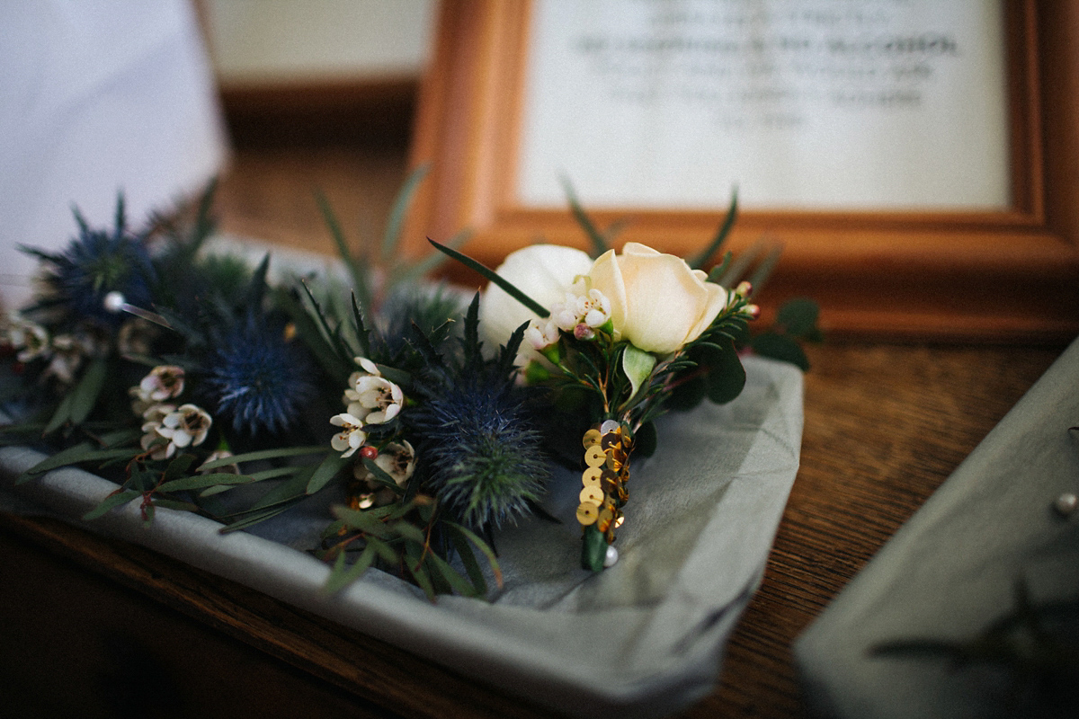 Zena and Tom's woodland glam inspired wedding was held in a beautiful barn in the spring time. Photography by Claudia Rose Carter.