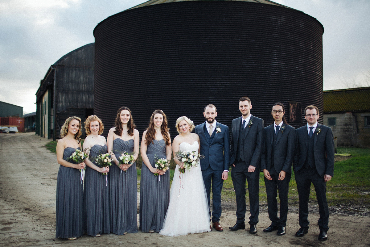 Zena and Tom's woodland glam inspired wedding was held in a beautiful barn in the spring time. Photography by Claudia Rose Carter.