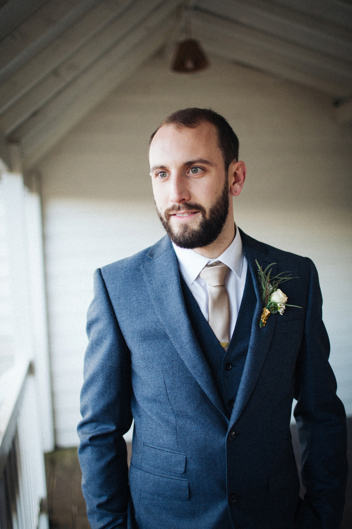 Zena and Tom's woodland glam inspired wedding was held in a beautiful barn in the spring time. Photography by Claudia Rose Carter.