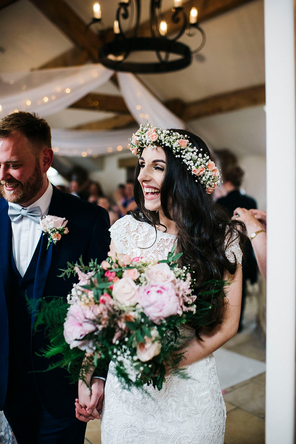 Jade wore a Sottero & Midgley gown for her boho inspired barbeque weeding. Photography by Kerry Woods.