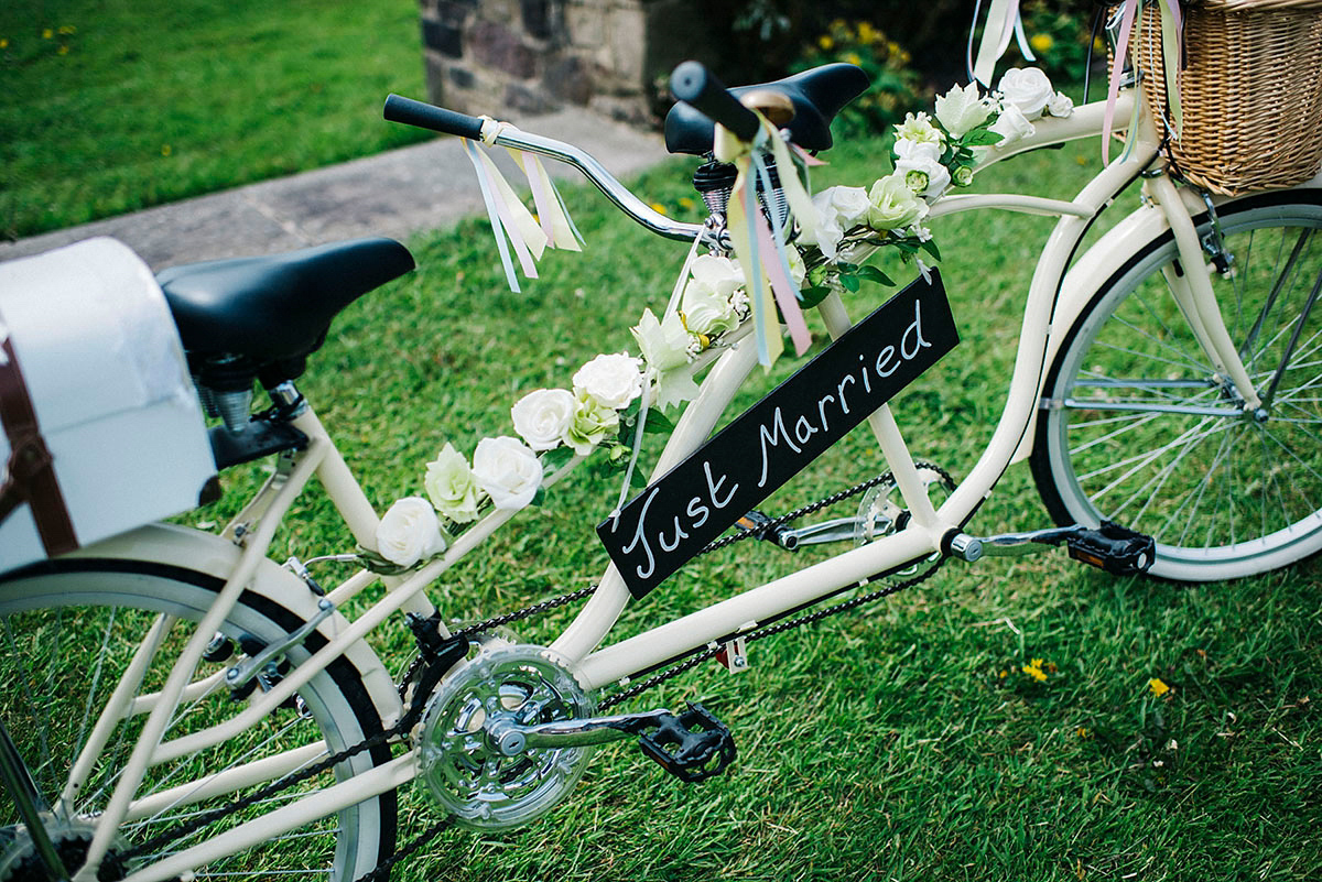 Jade wore a Sottero & Midgley gown for her boho inspired barbeque weeding. Photography by Kerry Woods.