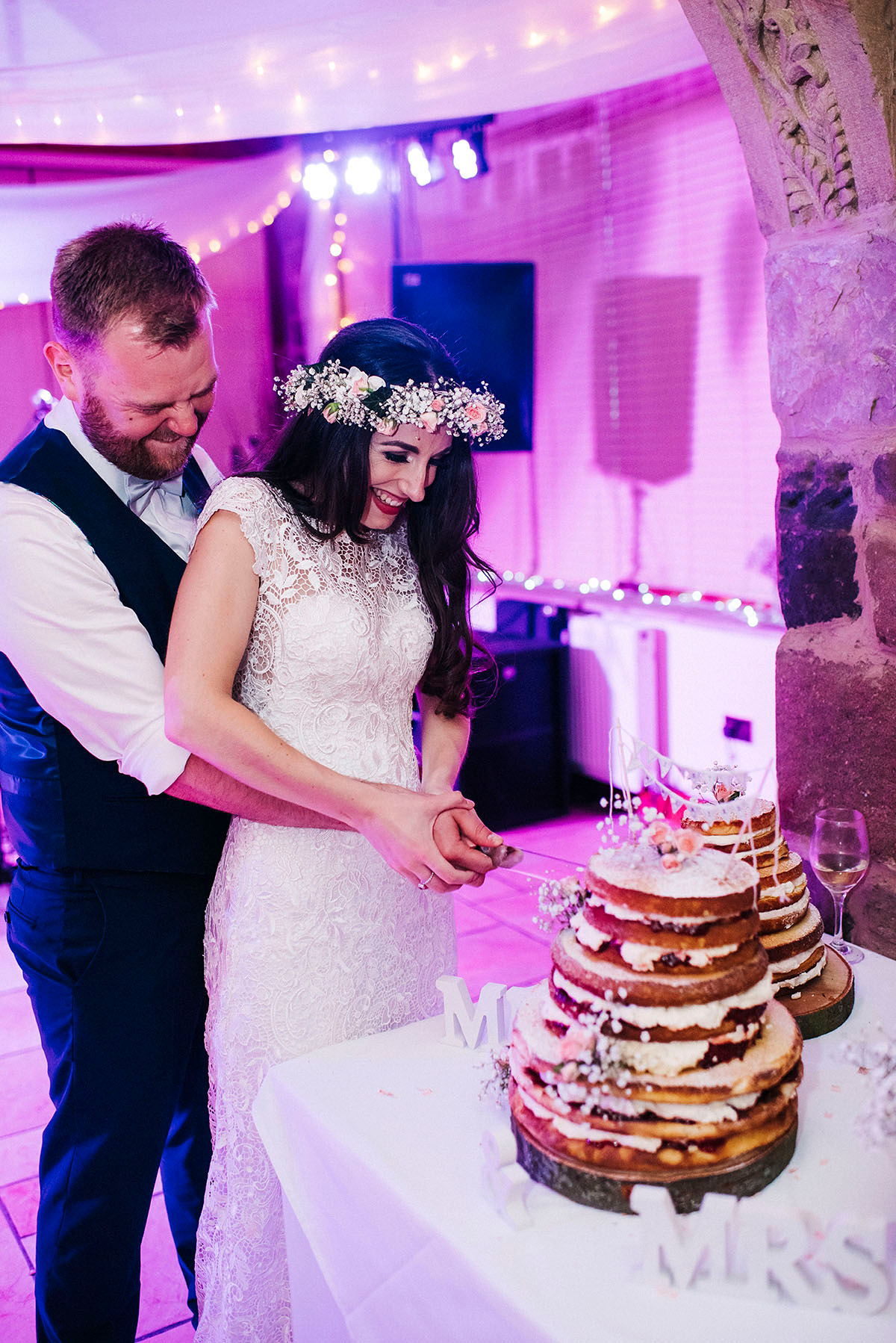 Jade wore a Sottero & Midgley gown for her boho inspired barbeque weeding. Photography by Kerry Woods.